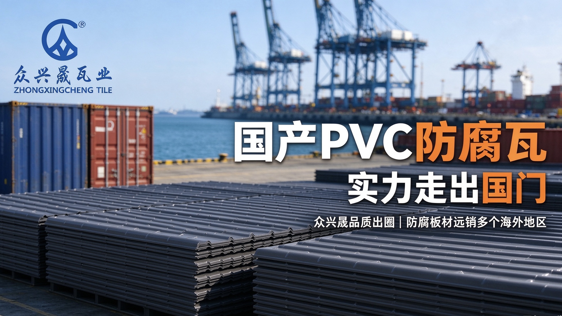 国产PVC防腐瓦，实力走出国门！